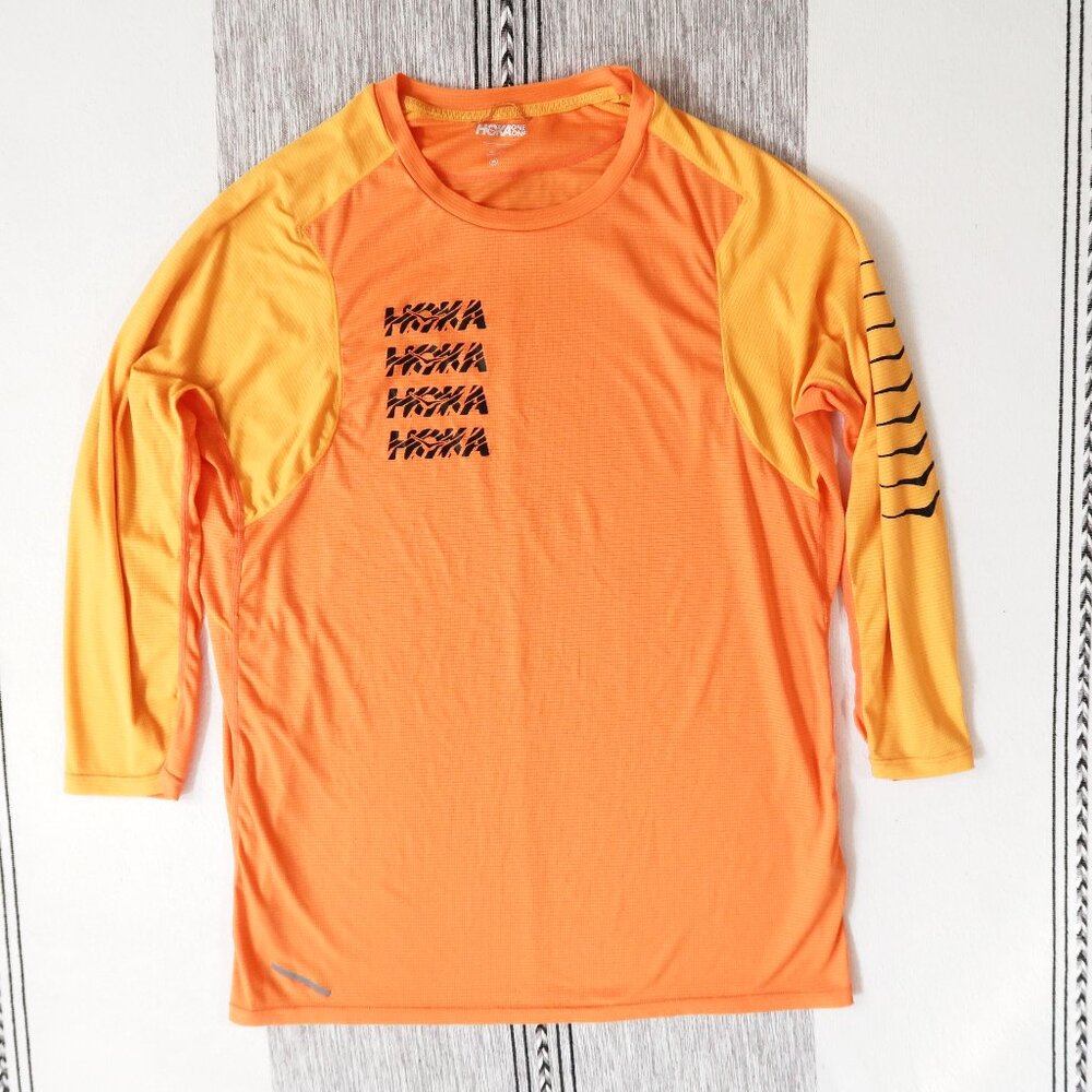 Hoka Glide 3/4 Sleeve Running Shirt | Medium